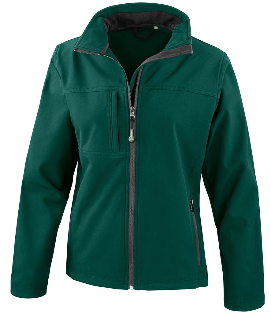 Result Recycled Ladies Classic Soft Shell Jacket — Bottle Green