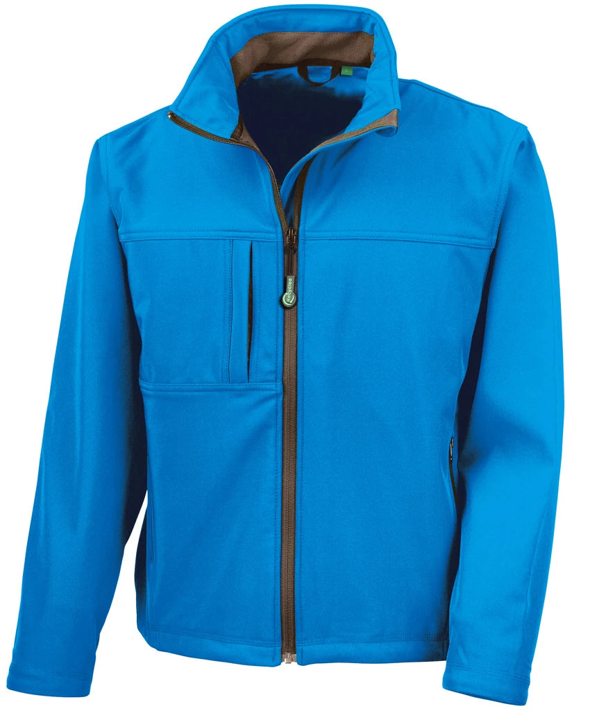 Result Recycled Classic Soft Shell Jacket — Azure
