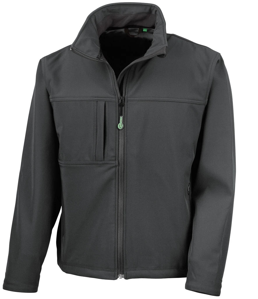 Result Recycled Classic Soft Shell Jacket — Black
