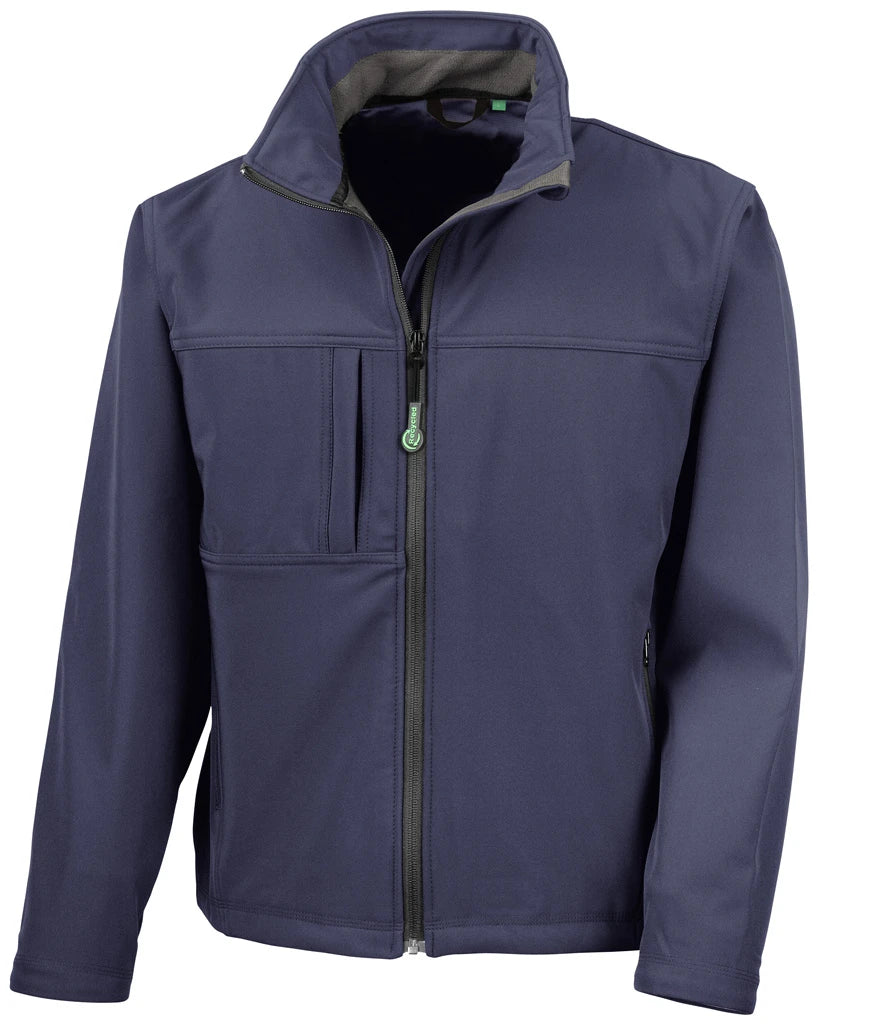 Result Recycled Classic Soft Shell Jacket — Navy