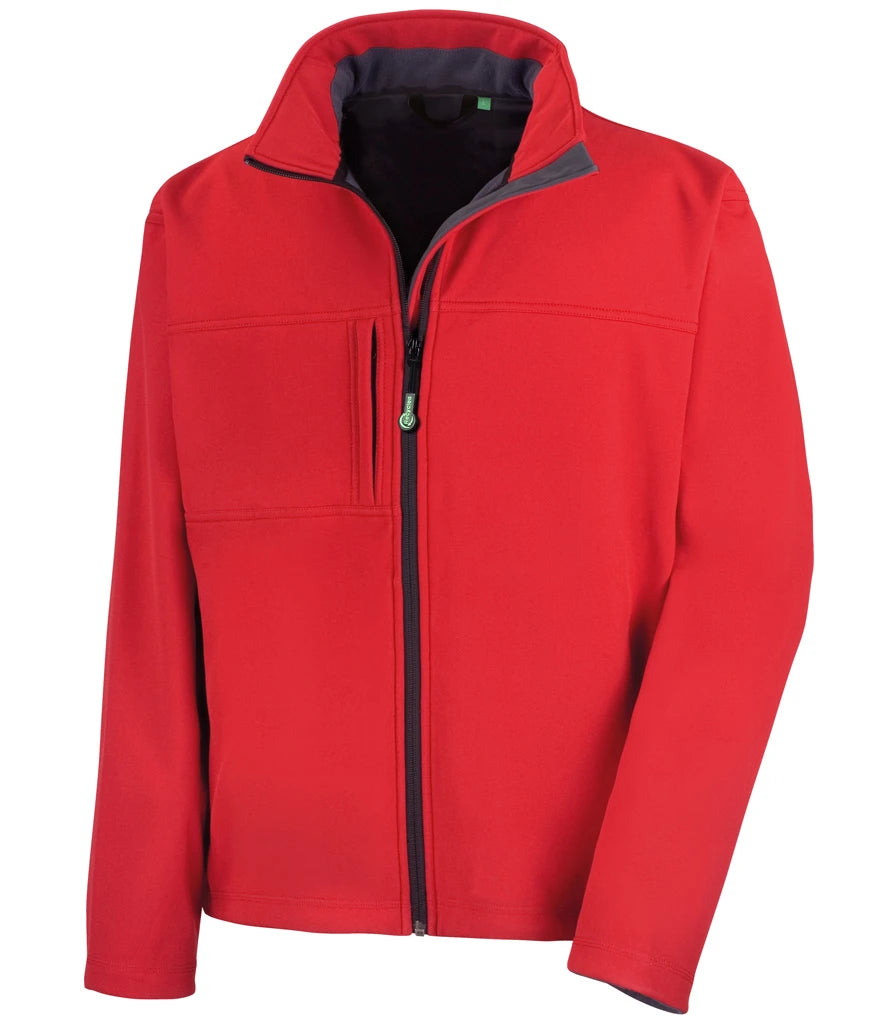 Result Recycled Classic Soft Shell Jacket — Red