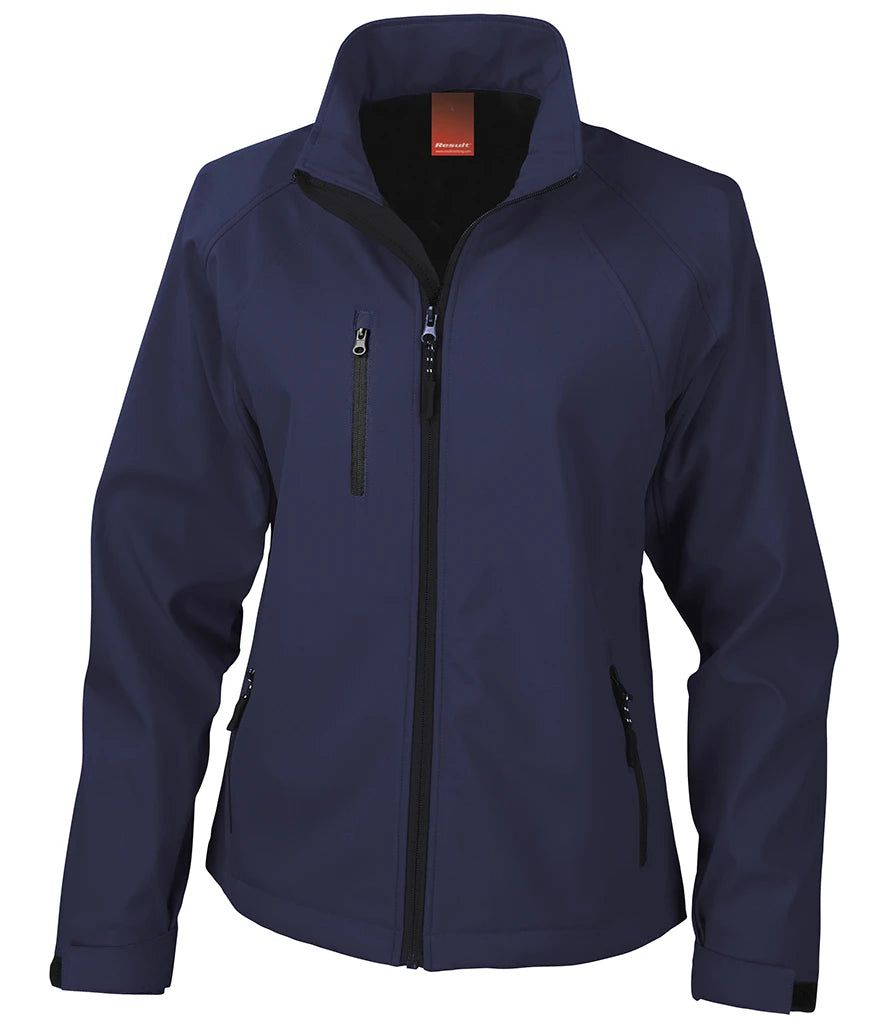 Result Ladies Base Layer Soft Shell Jacket — Navy