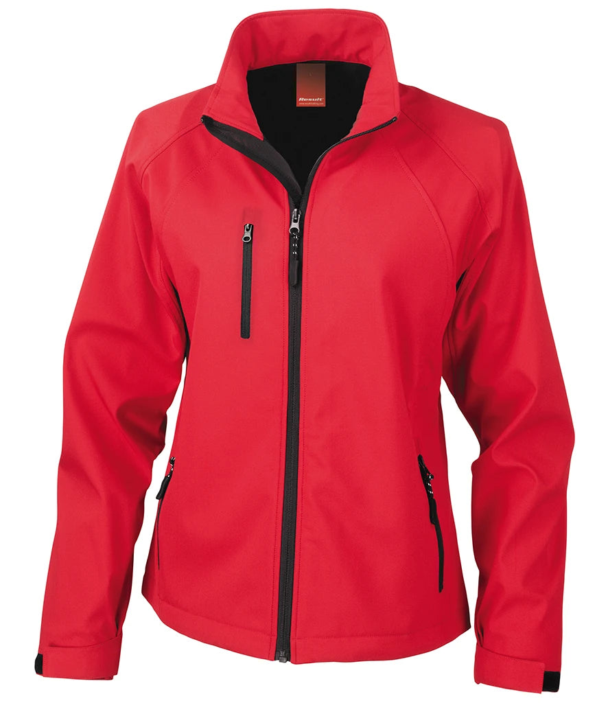 Result Ladies Base Layer Soft Shell Jacket — Red