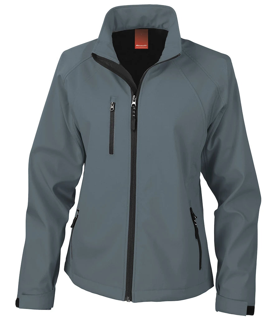 Result Ladies Base Layer Soft Shell Jacket — Silver Grey