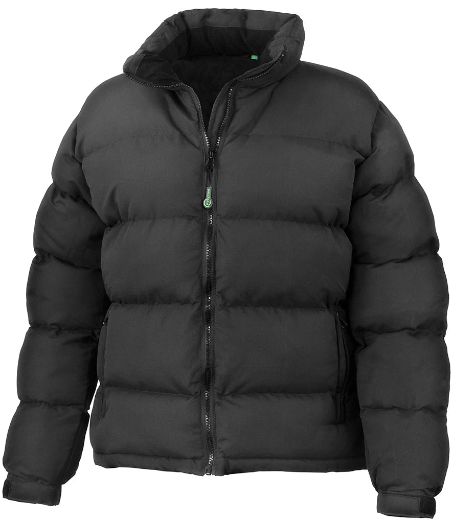 Result Recycled Ladies Holkham Down Feel Jacket — Black