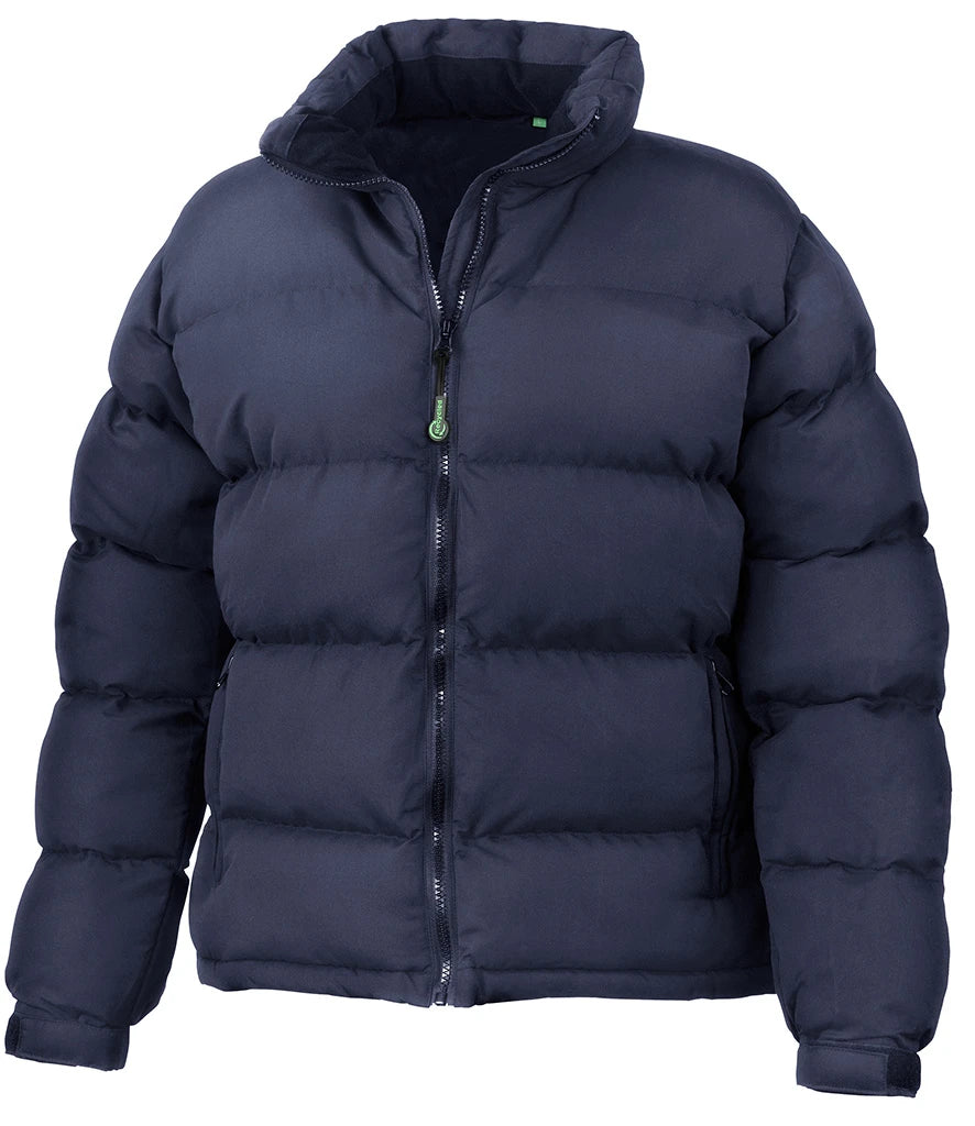 Result Recycled Ladies Holkham Down Feel Jacket — Navy