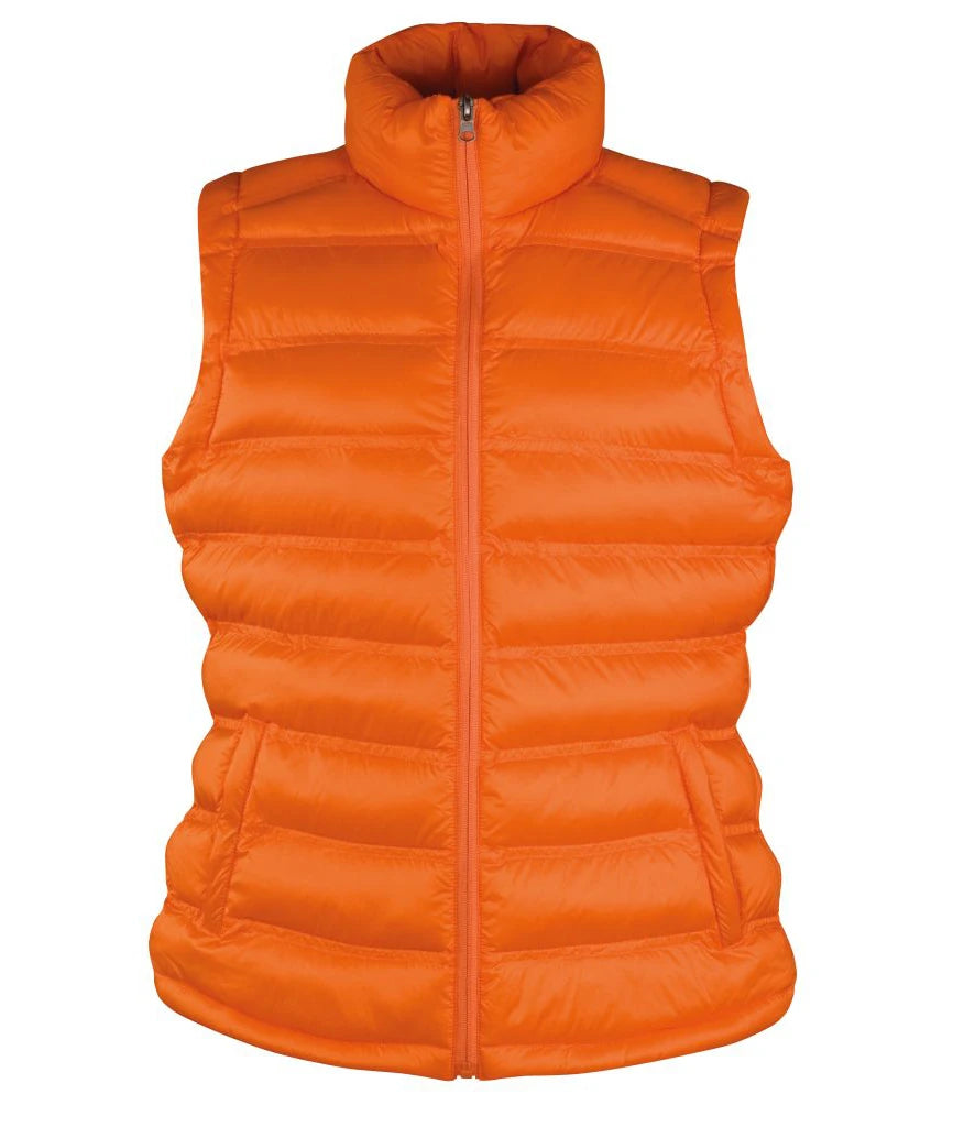 Result Urban Ladies Ice Bird Padded Gilet — Orange