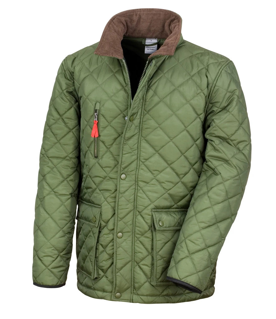 Result Urban Cheltenham Gold Jacket — Olive Green