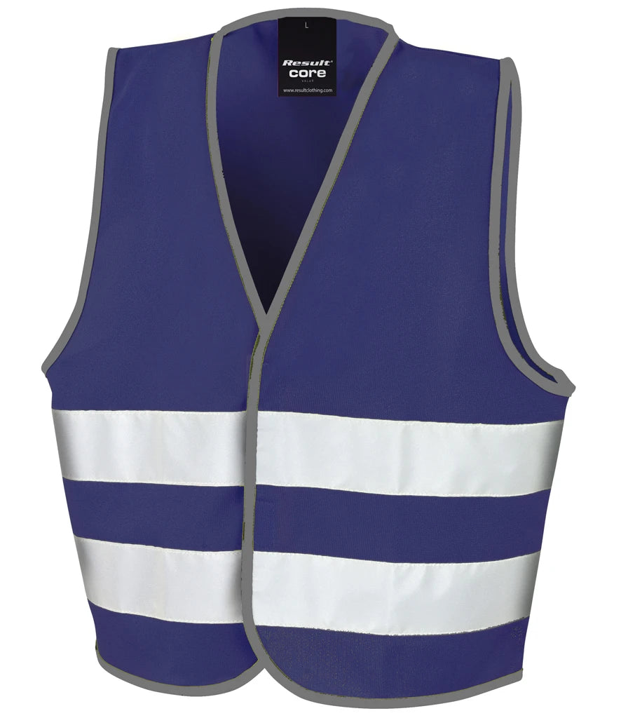 Result Core Kids Enhanced Vis Vest — Navy