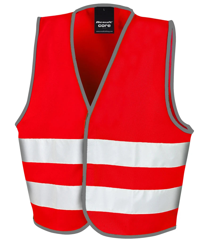 Result Core Kids Enhanced Vis Vest — Red