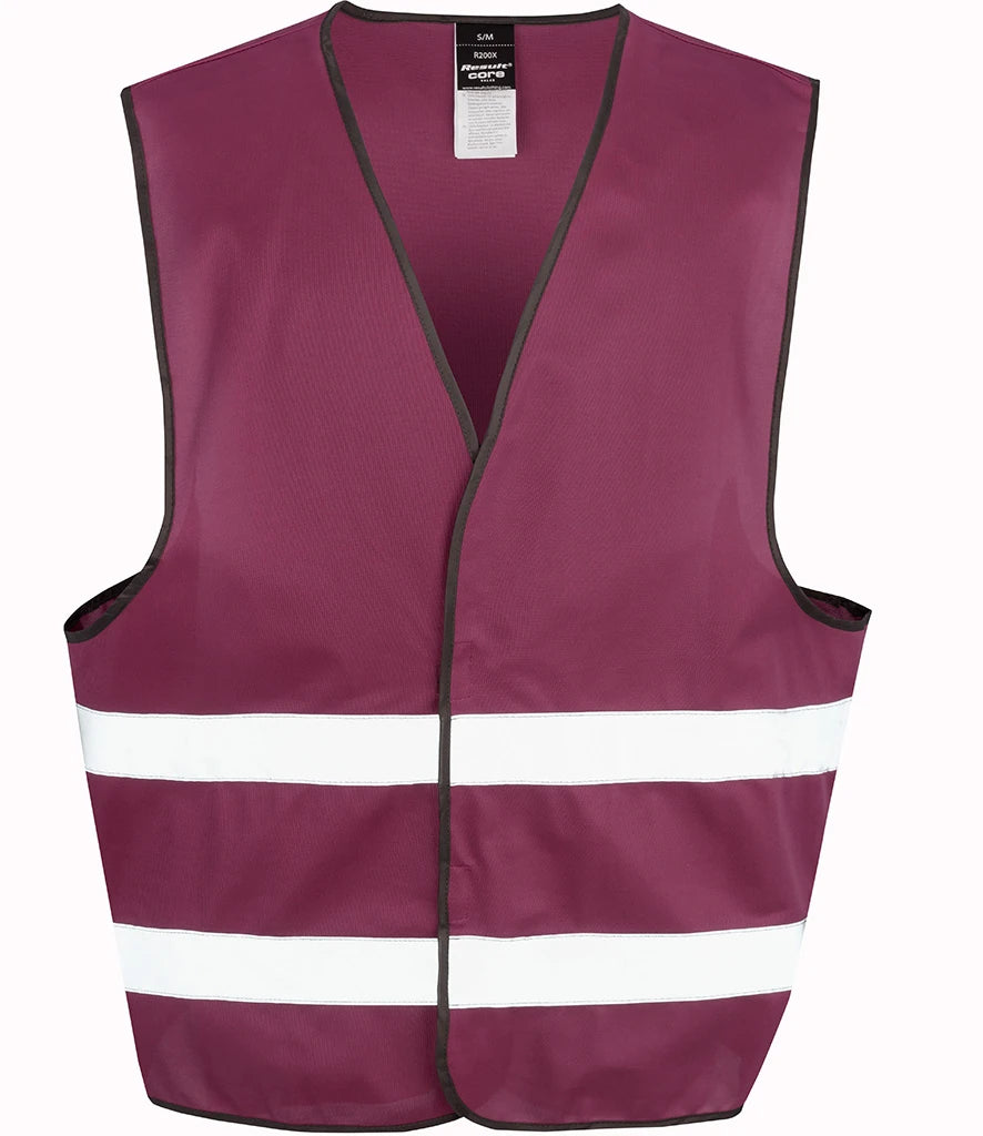 Result Core Enhanced Vis Vest — Burgundy