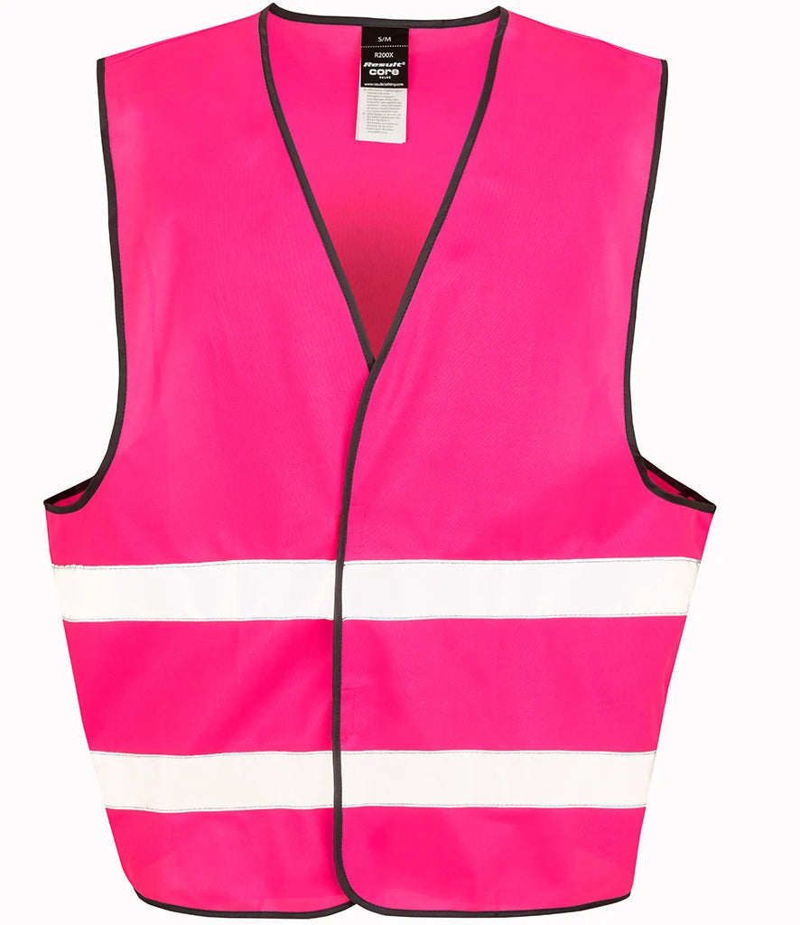 Result Core Enhanced Vis Vest — Fluorescent Pink