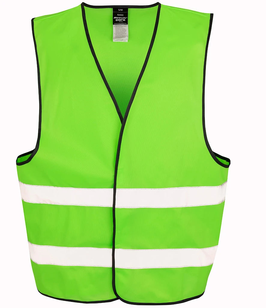Result Core Enhanced Vis Vest — Lime Green