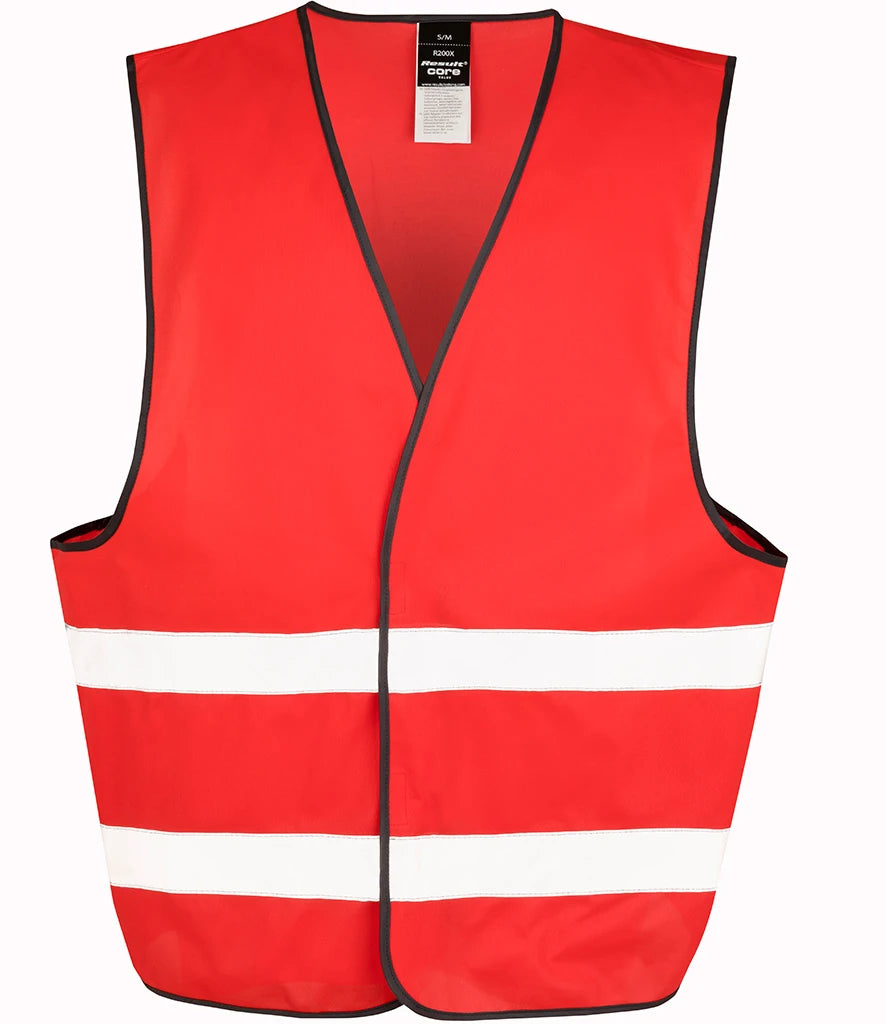 Result Core Enhanced Vis Vest — Red