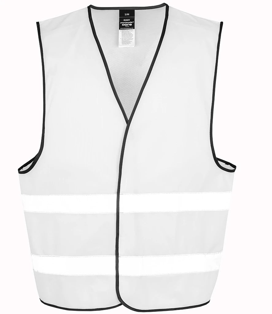 Result Core Enhanced Vis Vest — White