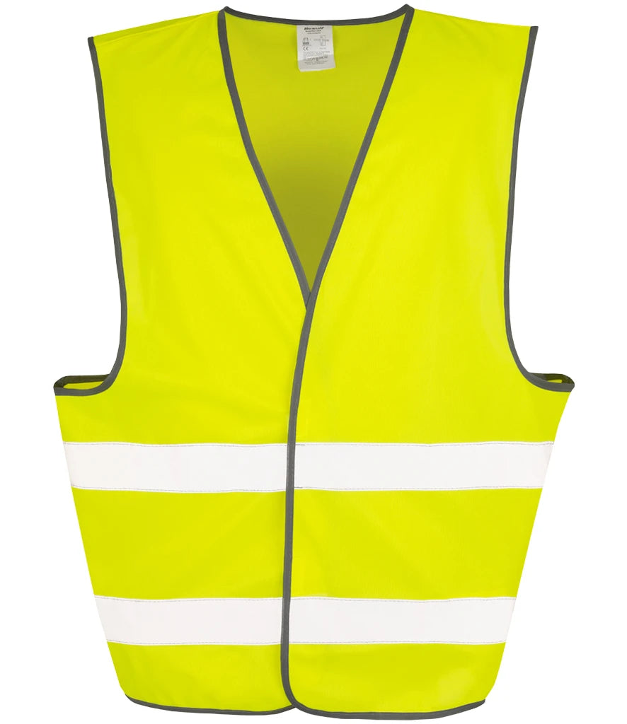 Result Safe-Guard Motorist Hi-Vis Vest — Fluorescent Yellow
