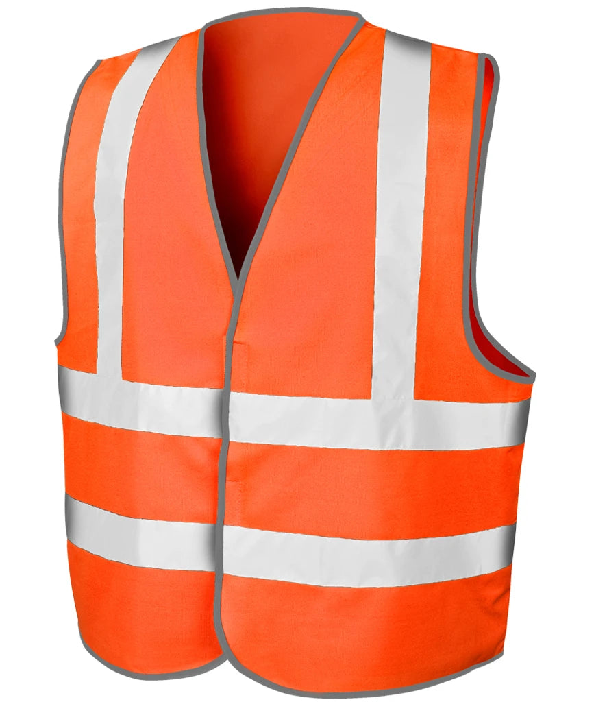Result Core Hi-Vis Motorway Vest — Fluorescent Orange