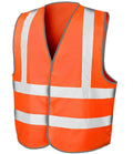 Result Core Hi-Vis Motorway Vest — Fluorescent Orange