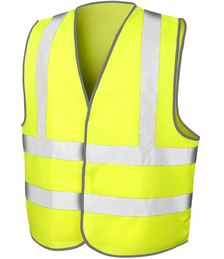 Result Core Hi-Vis Motorway Vest — Fluorescent Yellow