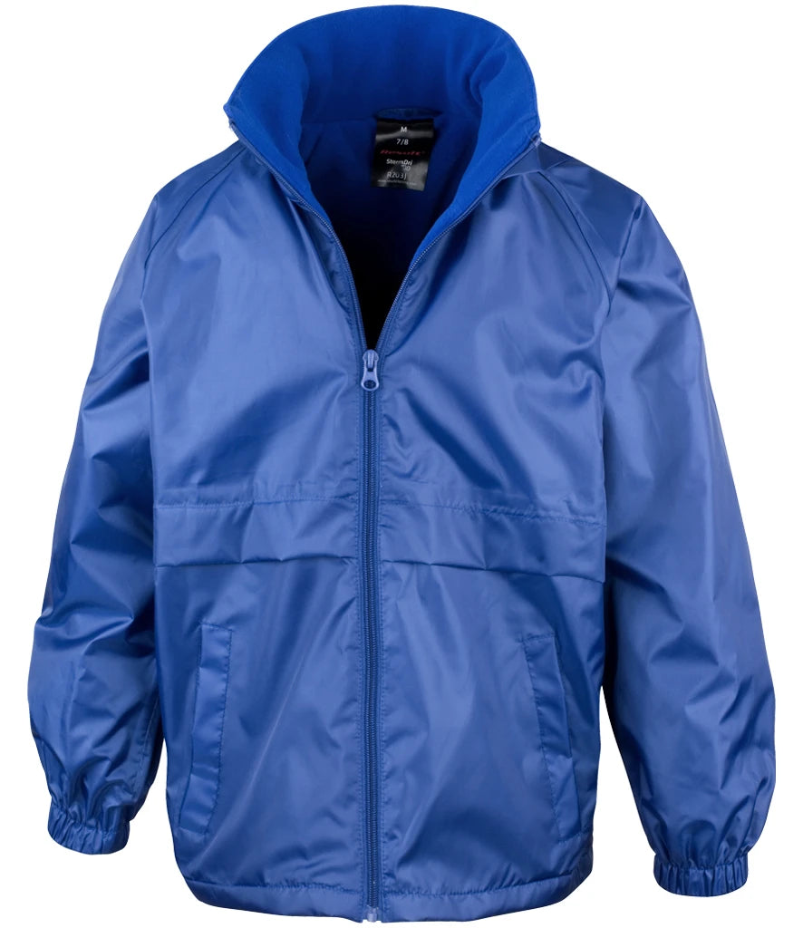 Result Core Kids Micro Fleece Lined Jacket — Royal Blue