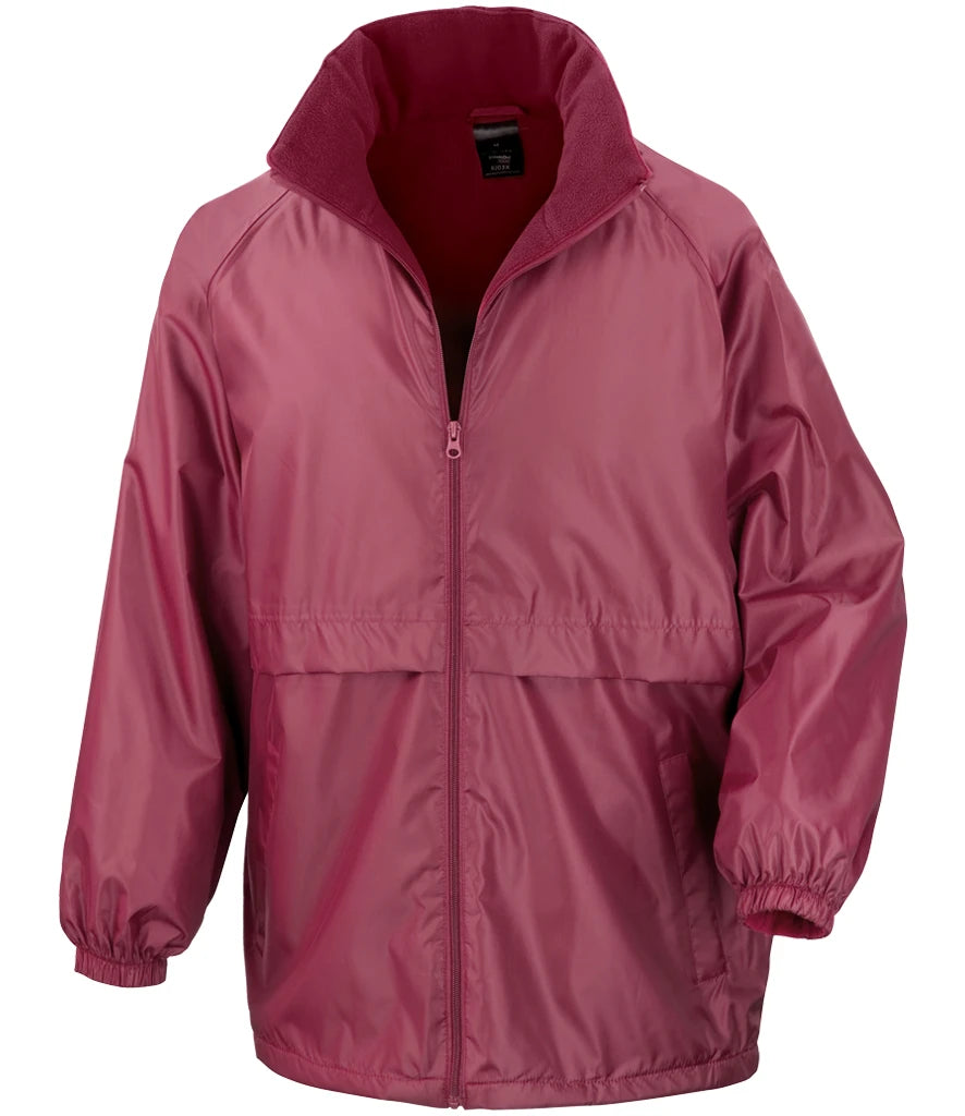 Result Core Micro Fleece Lined Jacket — Burgundy