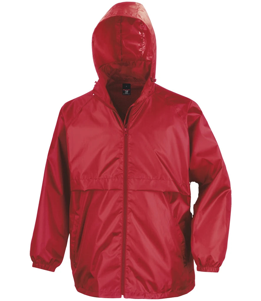 Result Core Lightweight Lined Waterproof Jacket — Red