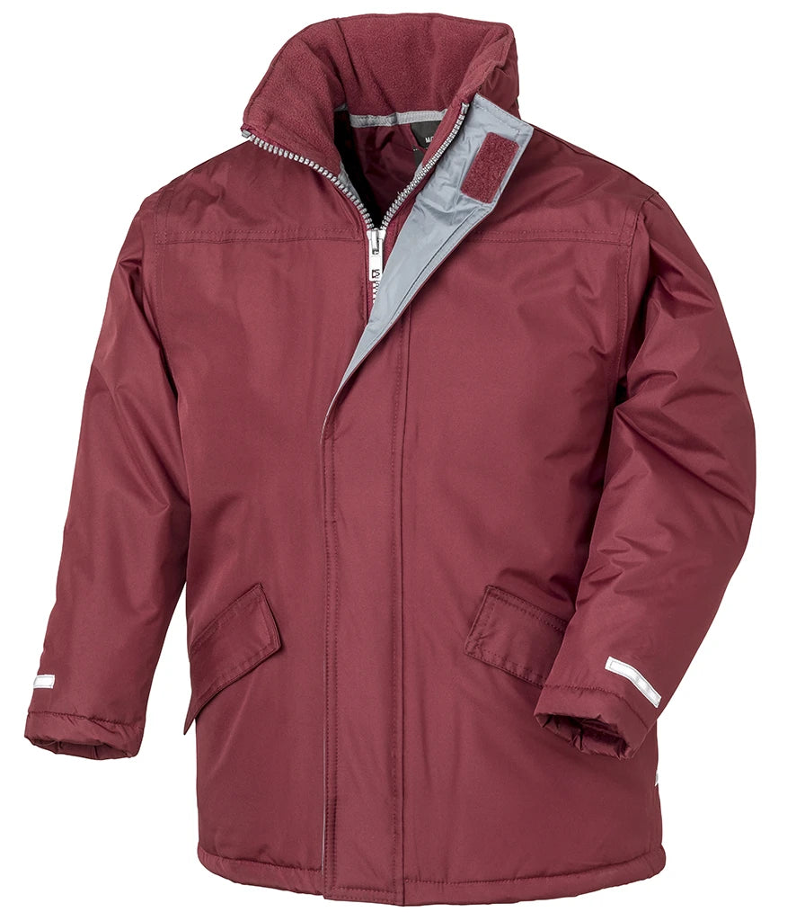Result Core Kids Winter Parka Jacket — Burgundy