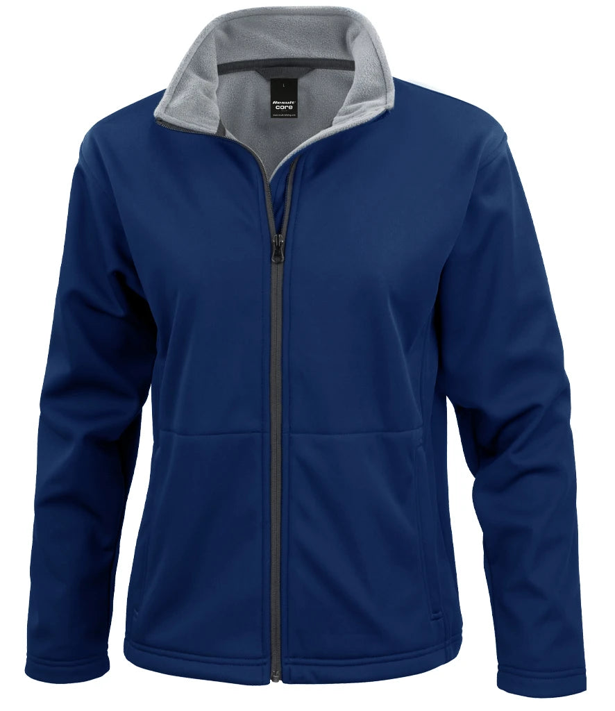 Result Core Ladies Soft Shell Jacket — Navy