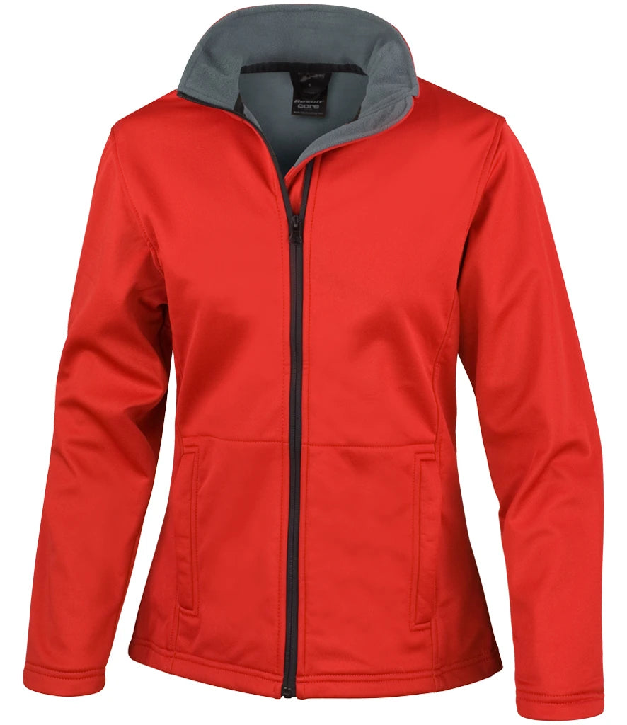 Result Core Ladies Soft Shell Jacket — Red