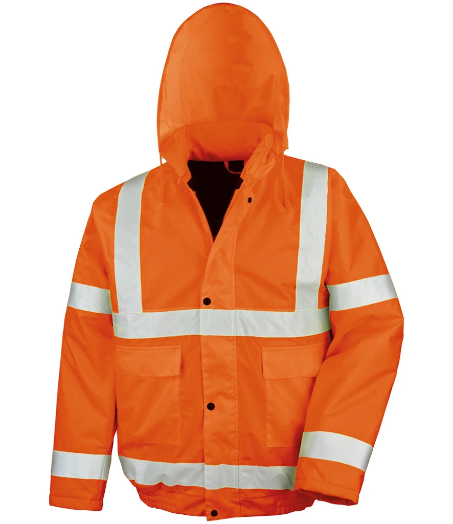 Result Core Hi-Vis Winter Blouson Jacket — Fluorescent Orange