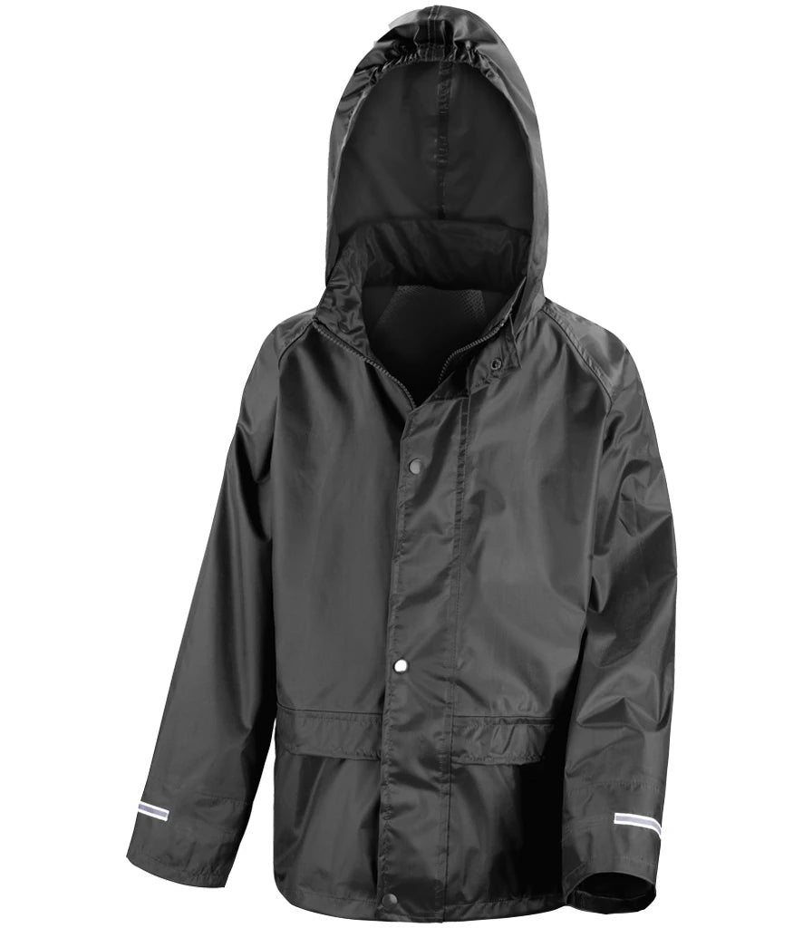 Result Core Kids Waterproof Over Jacket — Black