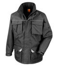 Result Work-Guard Sabre Long Coat — Black