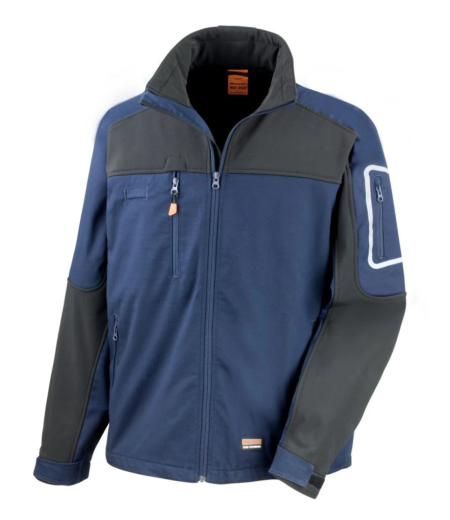 Result Work-Guard Sabre Soft Shell Jacket — Navy