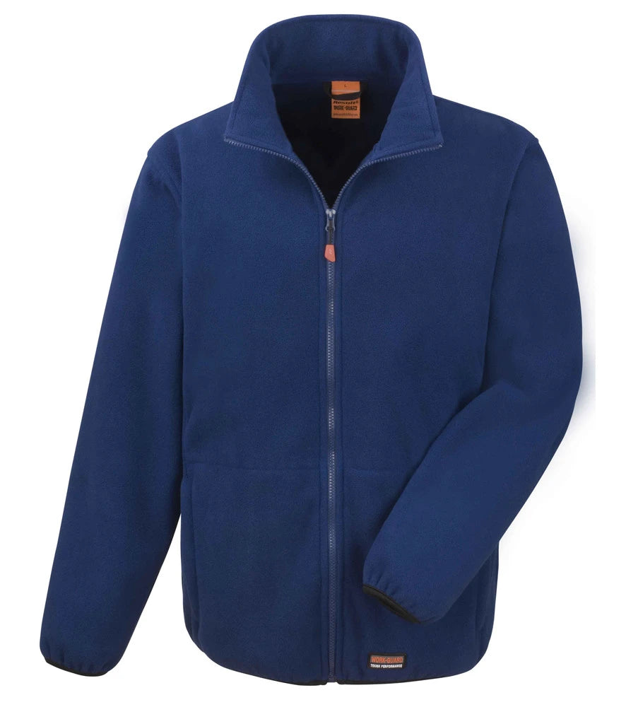 Result Work-Guard Heavy Duty Micro Fleece Jacket — Navy