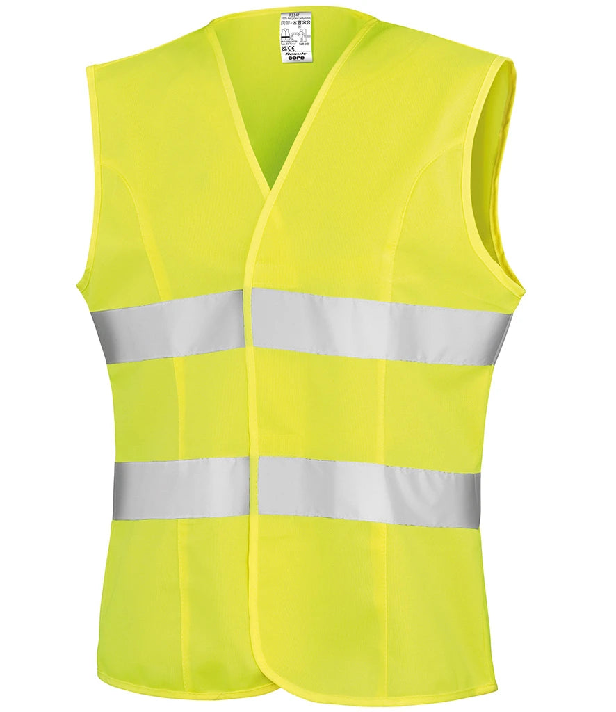 Result Safe-Guard Ladies Hi-Vis Vest — Fluorescent Yellow