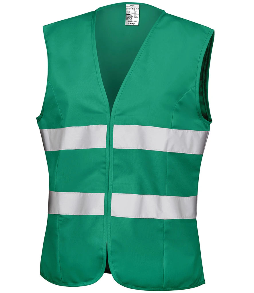 Result Safe-Guard Ladies Hi-Vis Vest — Paramedic Green
