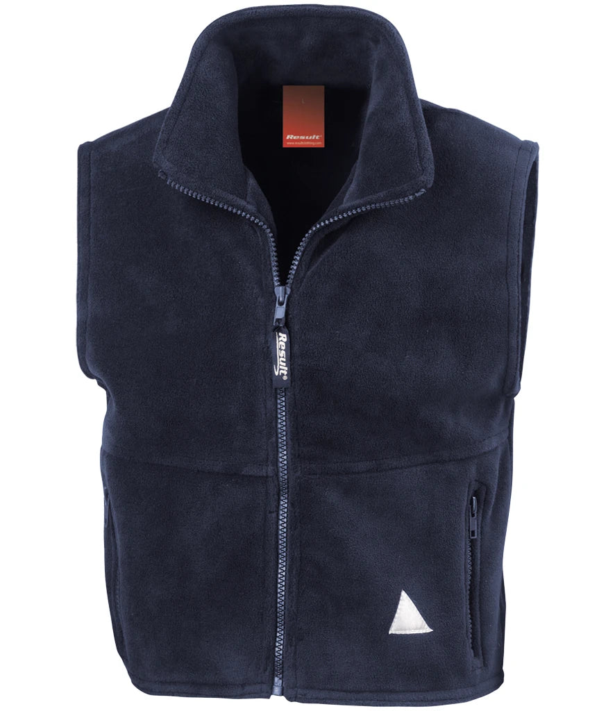 Result Kids/Youths Polartherm™ Fleece Bodywarmer — Navy