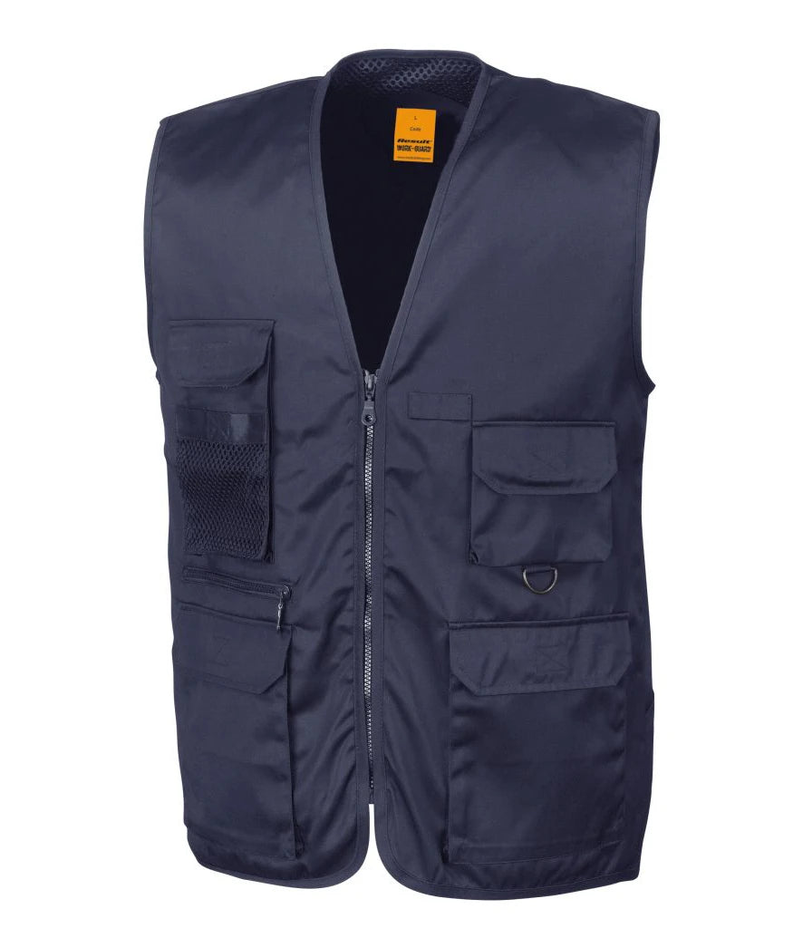 Result Work-Guard Safari Waistcoat — Midnight Navy