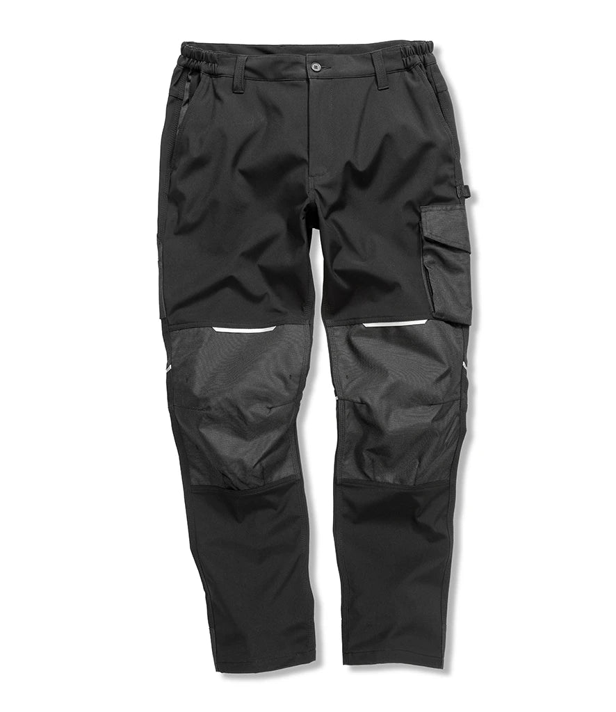 Result Work-Guard Slim Fit Soft Shell Trousers — Black