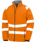 Result Recycled Printable Safety Soft Shell Jacket — Fluorescent Orange