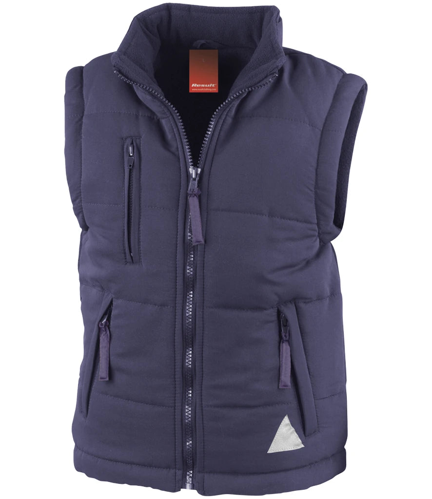 Result Kids Ultra Padded Bodywarmer — Navy