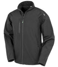 Result Recycled Three Layer Printable Soft Shell Jacket — Black