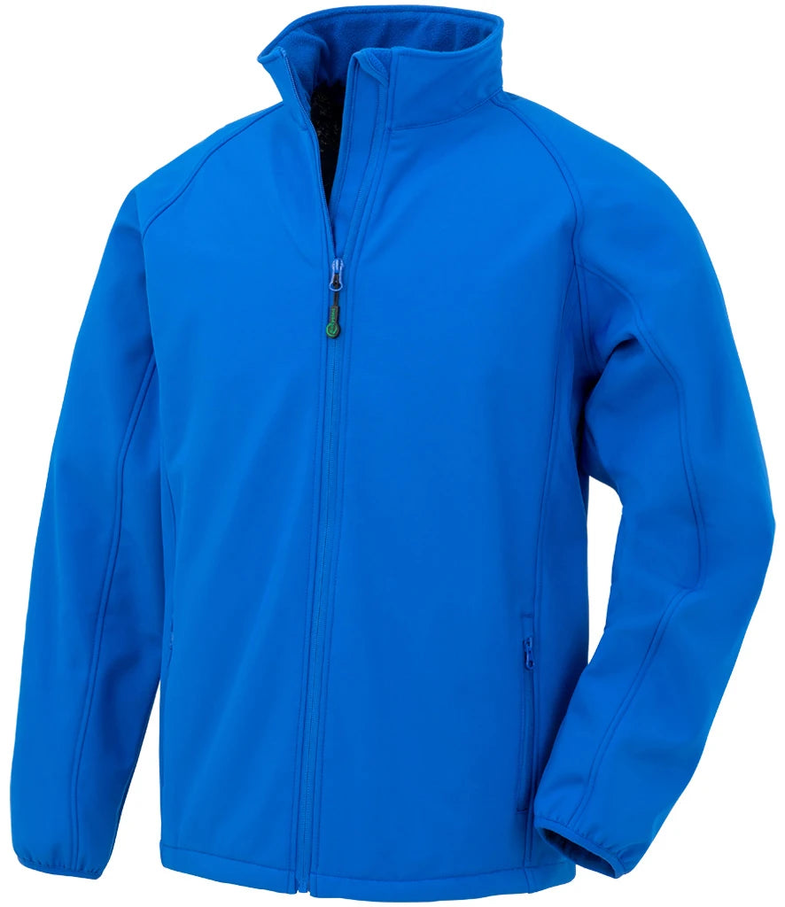 Result Recycled Kids Two Layer Printable Soft Shell Jacket — Royal Blue
