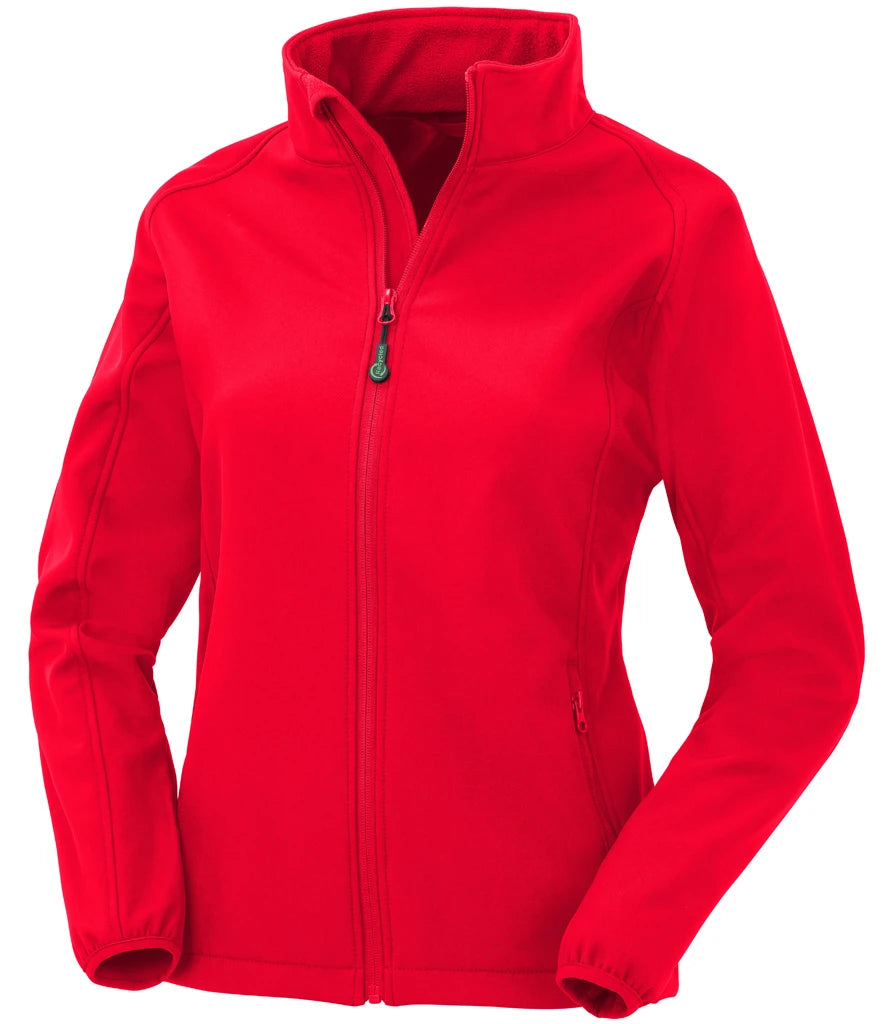 Result Recycled Ladies Printable Soft Shell Jacket — Red
