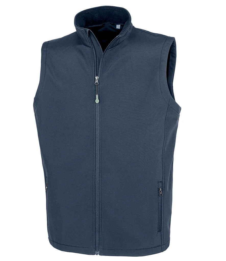 Result Recycled Printable Soft Shell Bodywarmer — Navy