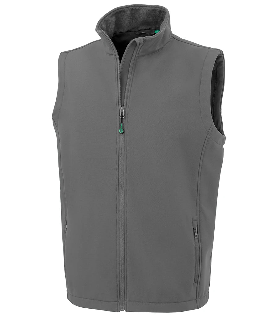 Result Recycled Printable Soft Shell Bodywarmer — Workguard Grey