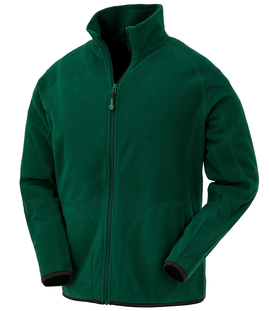 Result Recycled Micro Fleece Jacket — Forest Green