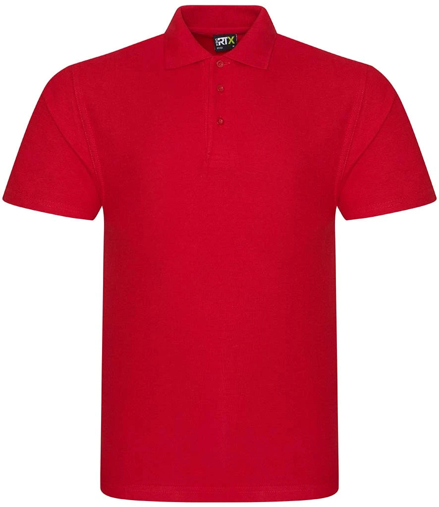 Pro RTX Pro Piqué Polo Shirt in Red, front view