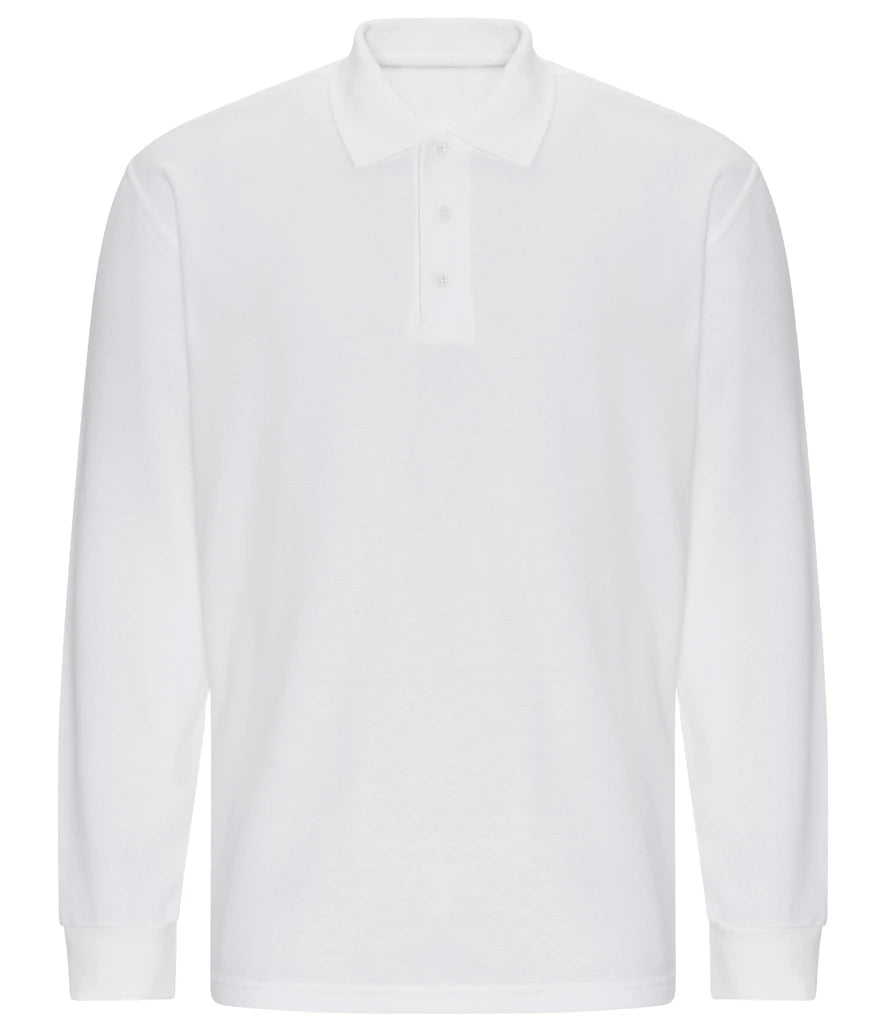 Pro RTX Pro Long Sleeve Piqué Polo Shirt — White