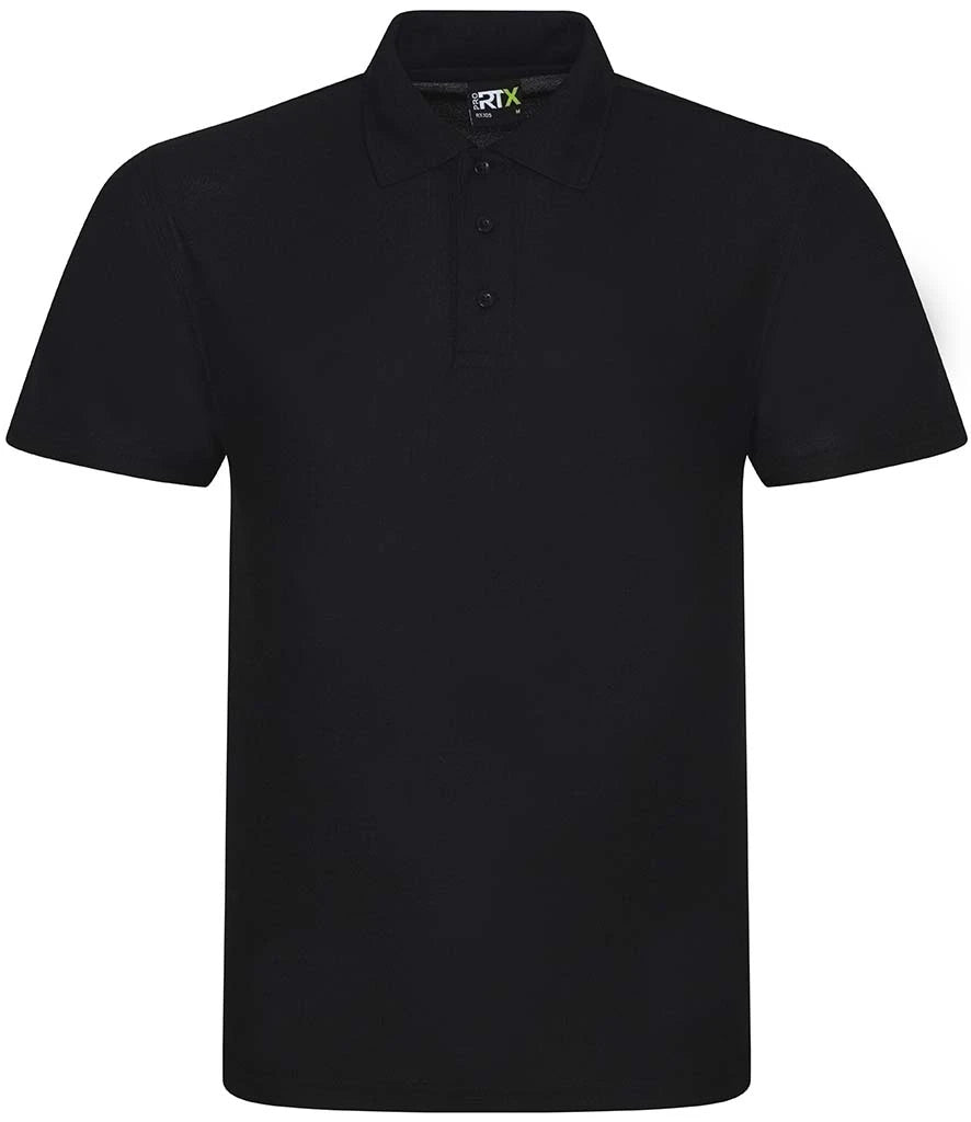 Pro RTX Pro Polyester Polo Shirt — Black